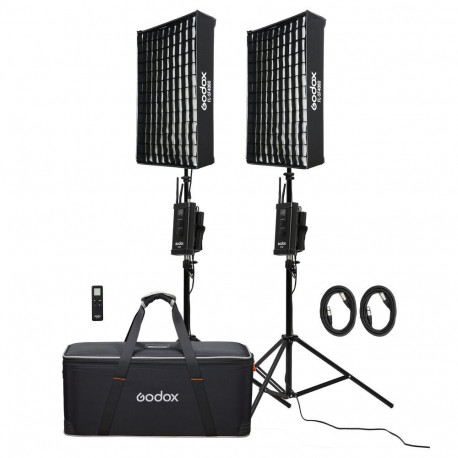 Lighting Equipment - Godox FL100 Flexible LED Light Kit 3300-5600K, 2 Lights