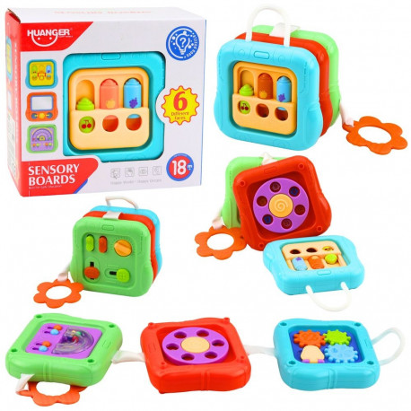 Sensoorne arendav tegeluskuubik 6 tegevusega