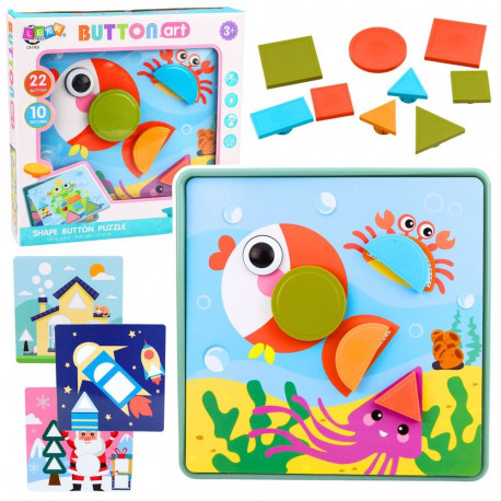 Loov hariv geomeetriline mosaiik-pusle 35 el.