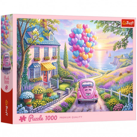 Puzzle - 1000 - romantiline sõit - Trefl 10971