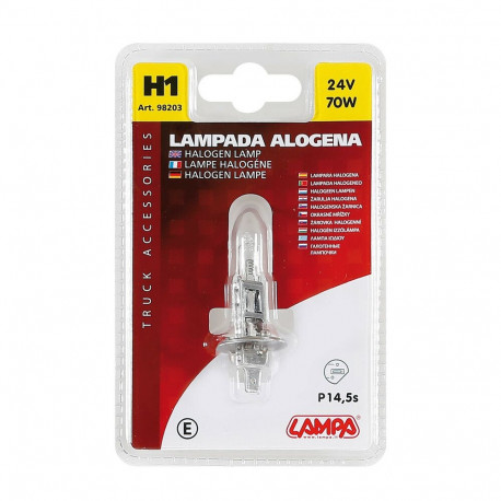 Pirn halogeen 24V H1 70W sokkel P14,5s E