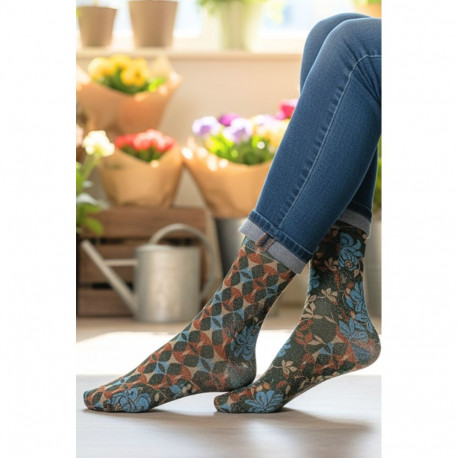 SOKISAHTEL Pierre Mantoux GEOFLO rohelised sädelusega sokid 444