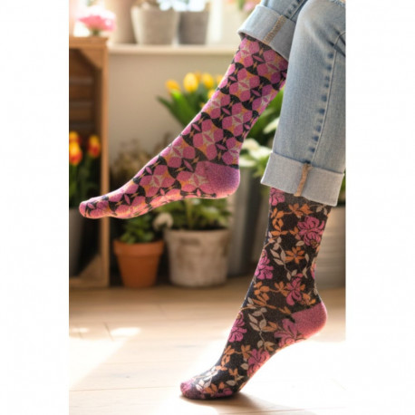 SOKISAHTEL Pierre Mantoux GEOFLO roosad sädelusega sokid 444