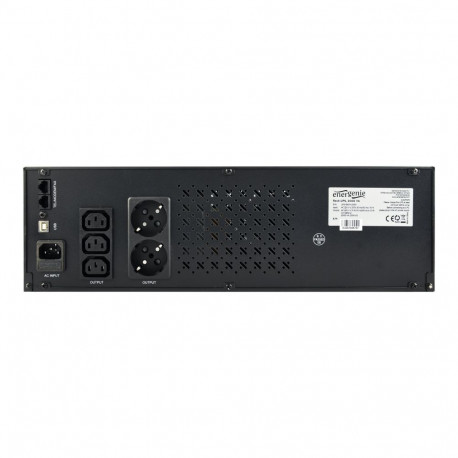 GEMBIRD UPS-RACK-1500 UPS Gembird Rack 19 3.4U 1500VA, 4xIEC 230V OUT, IEC14 IN,RJ11, USB, LCD