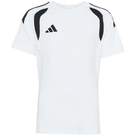 Koszulka dla dzieci adidas Tiro 26 League Tee biało-czarna KC3699 140cm