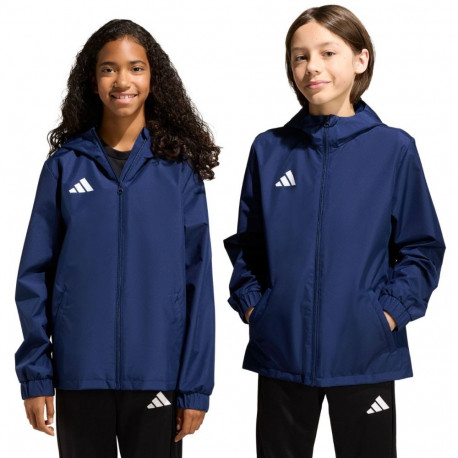 adidas laste jope Entrada 26 All Weather JZ9103 128cm, tumesinine