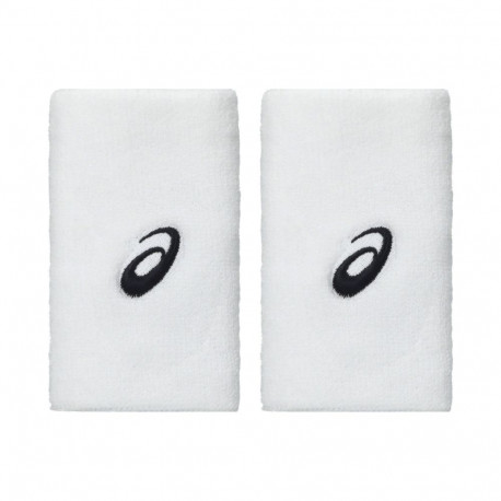 Frotka na rękę Asics Wrist Band  Long 2 szt. biała 3043A142 100