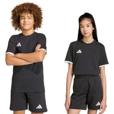 Koszulka dla dzieci adidas Entrada 26 Tee czarna JZ6671 152cm