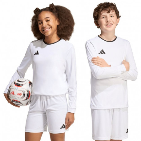 adidas laste pika varrukaga särk Entrada 26 KF5874 140cm, valge
