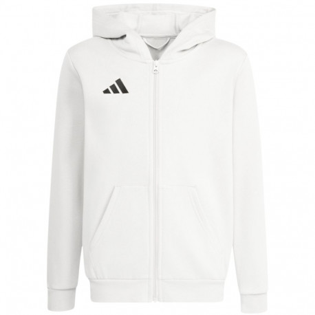 Bluza dla dzieci adidas Entrada 26 Full Zip Hoodie biała KH1783 164cm