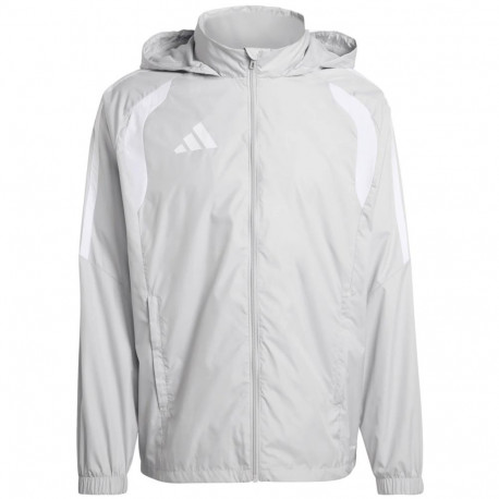 Kurtka dla dzieci adidas Tiro 26 League Windbreaker szara KT2426 152cm