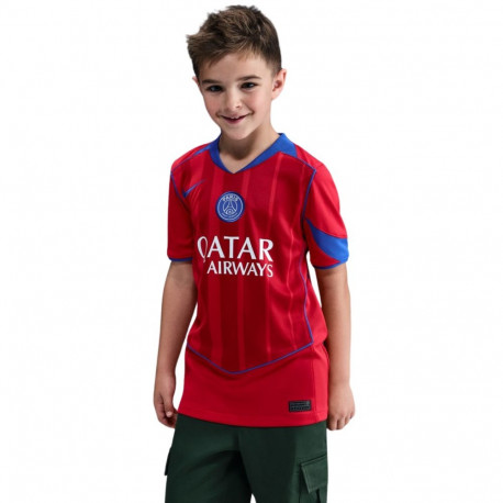 Koszulka dla dzieci Nike PSG Stadium 2025/26 czerwona HM4126 680 M