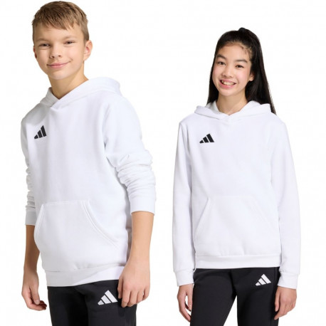 Adidas laste kapuutsiga pusa Entrada 26 Hoody JZ6561 140cm, valge