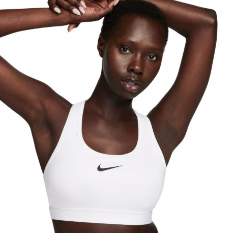 Stanik sportowy Nike Swoosh Medium Support biały DX6821 100 XS