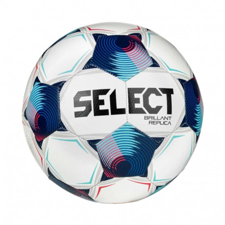 Piłka nożna Select Brillant Replica v25 biało-niebieska 19349  4