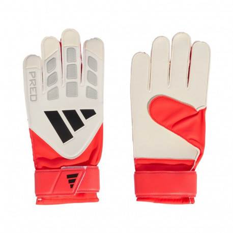Rękawice bramkarskie adidas Predator Training biało-czerwone JY6311  10,5