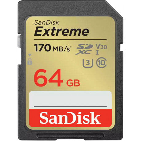 Sandisk mälukaart SDXC 64GB Extreme (avatud pakend)