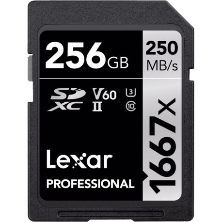 Lexar mälukaart SDXC 256GB Professional 1667x UHS-II U3 V60 (avatud pakend)
