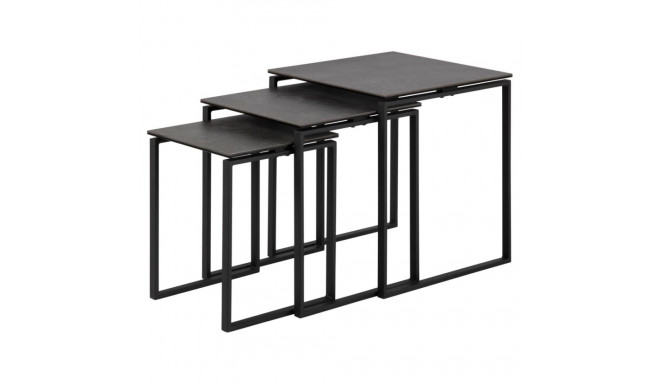 Diivanilauad KATRINE 3 tk, must