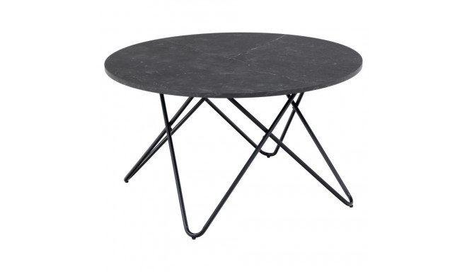 Diivanilaud WYRE ümmargune, must