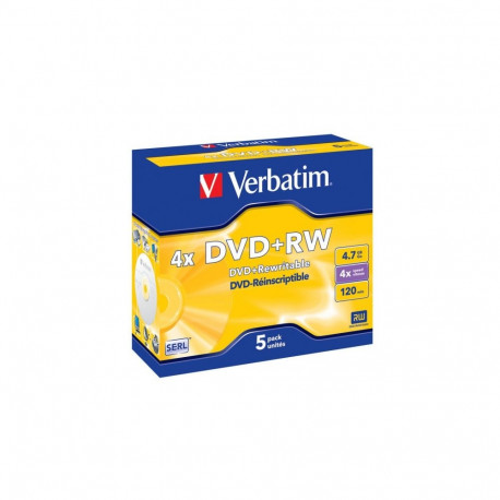 Verbatim DVD discs 4.7GB 4X Jewel case*5 (43229)