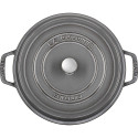 Staub ümmargune malmist hautamispott, 26cm grafiithall