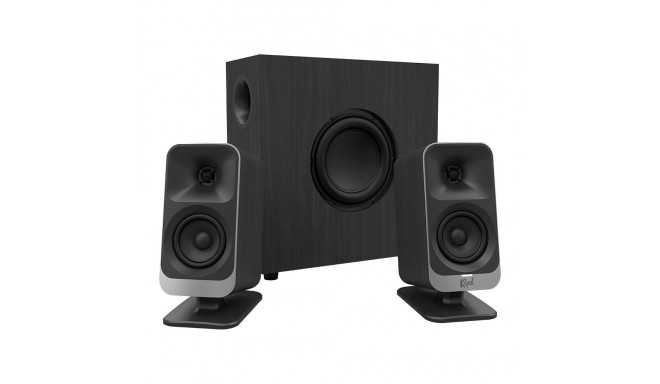 Klipsch ProMedia Lumina 2.1 Gaming Audio System with Subwoofer and LED Lighting Effects Built-in, Bl