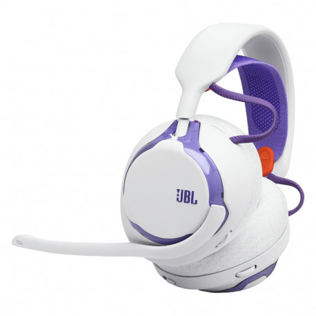 "JBL Quantum 650 Wireless Over-Ear-Gaming-Headset, weiss/violett"