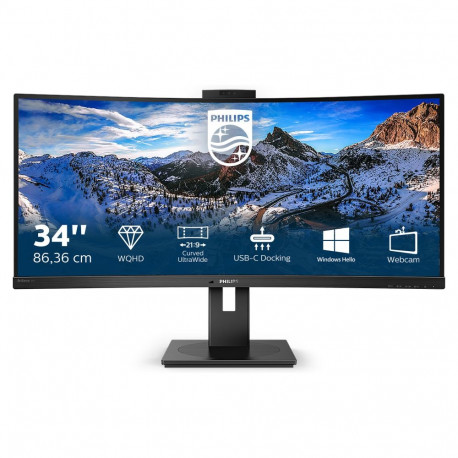 "Philips 86.4cm (34.0"") 346P1CRH 21:09 HDMI+DP+USB-C VA"