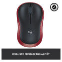 "Logitech M185 Wireless red"
