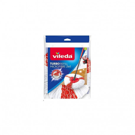 Turbo 2in1 Wischkopf (weiß/rot, für Wischmop EasyWring & Clean)