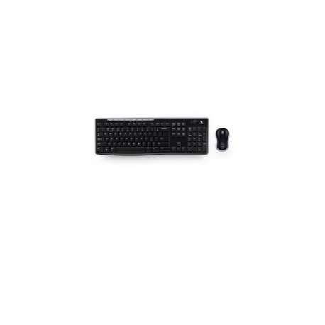 Wireless Combo MK270 (schwarz/silber, DE-Layout, Rubberdome)