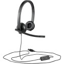 Logitech H570e Stereo Headset black