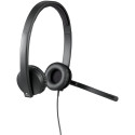 Logitech H570e Stereo Headset black