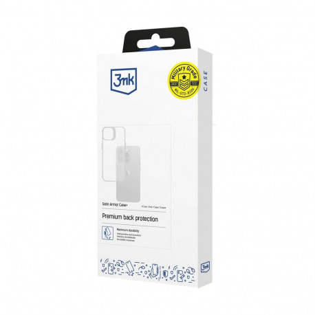 3mk Satin Armor Case+ for Apple iPhone 16e / SE 4 - transparent