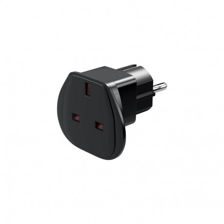 Goobay Travel Adapter UK to EU, Black