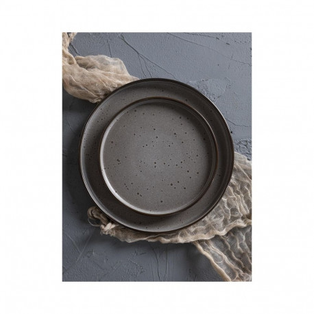 Domoletti pruunide täppidega magustoidutaldrik 19.6cm