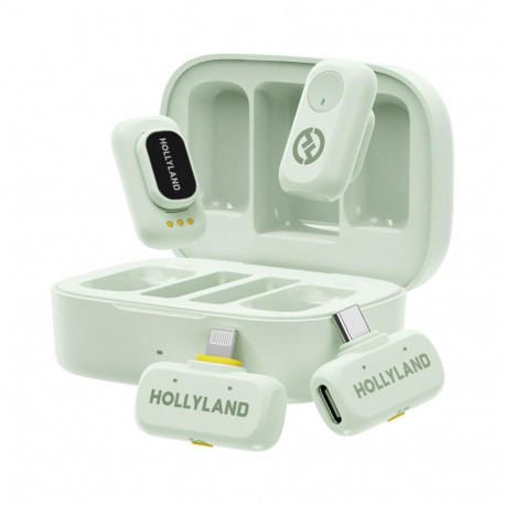 Hollyland mikrofon LARK A1 Combo USB-C + Lightning, piparmündiroheline