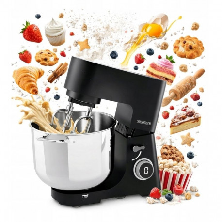 Stand Mixer - HEINRICH'S HKM 8150 2500W 15L Stainless Steel Black