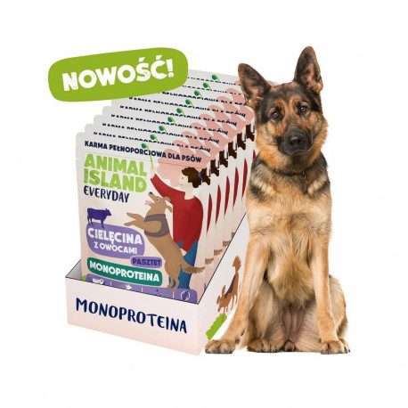 Dog Food - ANIMAL ISLAND Everyday Monoprotein Veal 9x300g