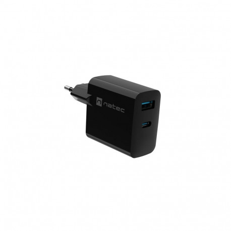 Power Adapter - Natec Ribera 45W USB-A & USB-C Black
