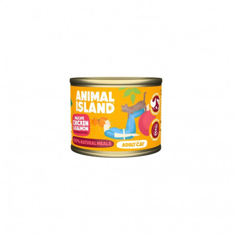 Wet Cat Food - Animal Island Chicken with Salmon 200g