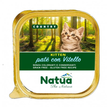 Cat Food - Natua Country Kitten Veal 100g 9.5% Protein 5% Fat