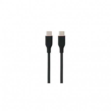 Silicone Cable USB Type-C - Type-C, 60W, (black, 3m)