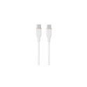 Silicone Cable USB Type-C - Type-C, 60W, (white, 2m)