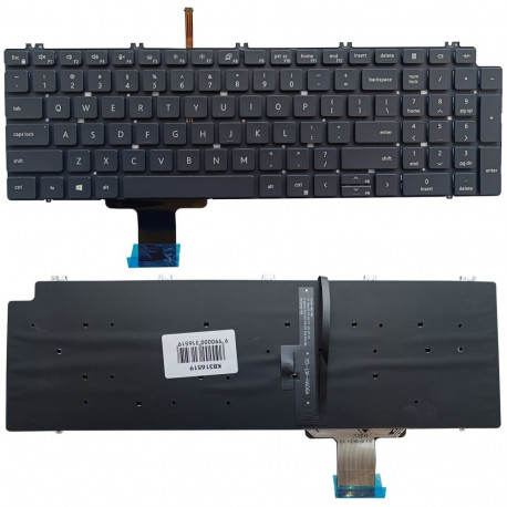 Keyboard DELL Precision 7550, 7560, 7750, 7760, with Backlight, US