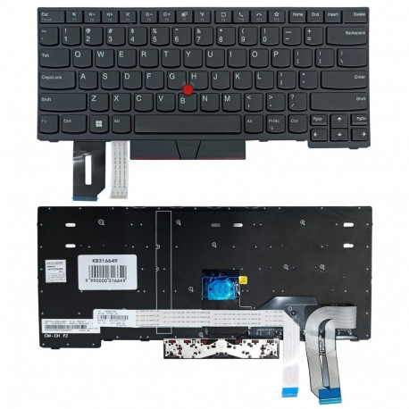 Keyboard LENOVO Thinkpad P14s, with trackpoint, US