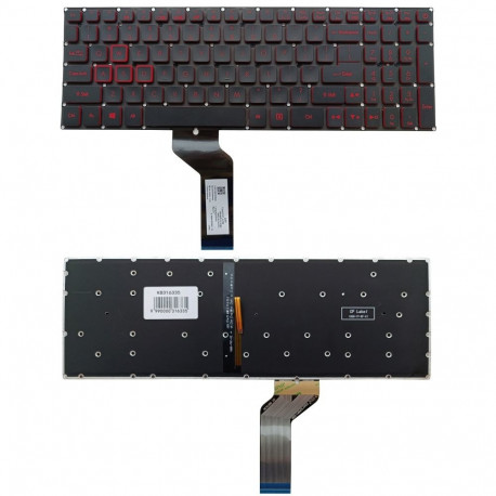 Keyboard ACER: Nitro AN515-51, AN515-52, AN515-53, AN515-42, with backlight, US