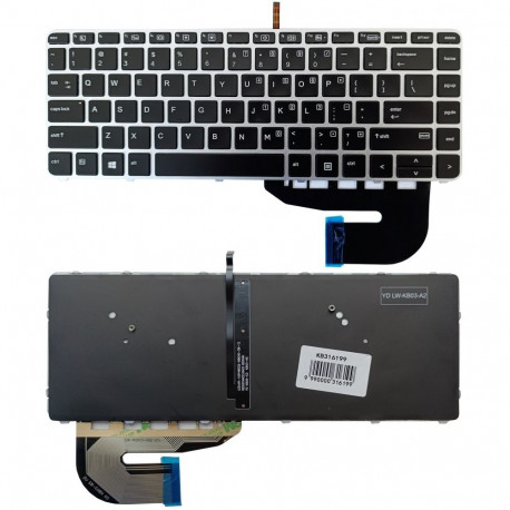 Keyboard HP EliteBook 840 G3 G4, with backlight, US
