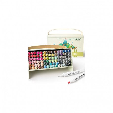 Double-sided Marker Pens ARRTX Alp, 90 Colours